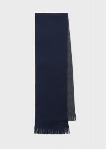 Однотонный двусторонний шарф Rusell Paul Smith, цвет Navy