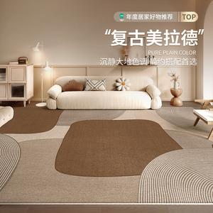 Budis Ковер 300х400 см из ПВХ в древнекитайском стиле Meilade для гостиной/спальни, светлый люкс, двойная строчка