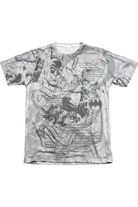 Футболка с коротким рукавом Batman Tale Of The Dark Knight для взрослых 65/35 из полиэстера/хлопка Gildan, белый