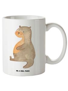 Кружка XL Otter Belly Without Saying in White Mr. & Mrs. Panda