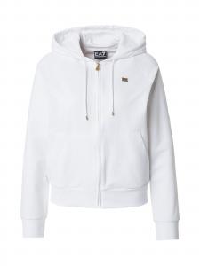 EA7 Emporio Armani Белый худи на молнии