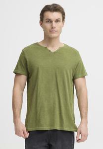 Футболка Blend HASHTON SPLIT NECK TEE, Oil Green/Evergreen