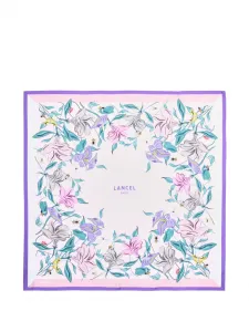 Платок с принтом Lancel, розовый
