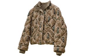 Пуховик женский Hermes, хаки