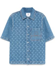 Рубашка джинсовая Marine Serre Moon Laser, синий