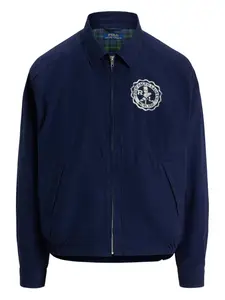 Куртка-рубашка с вышитым логотипом POLO RALPH LAUREN, синий