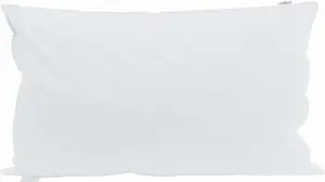 Подушка с подушкой, белая, 40 x 80 см, перо vidaXL