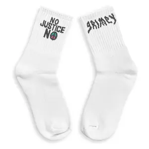 Носки Grimey Peace Within No Justice, белый