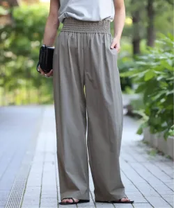 Широкие брюки из эластичного льна и нейлона Journal Standard, цвет Gray A