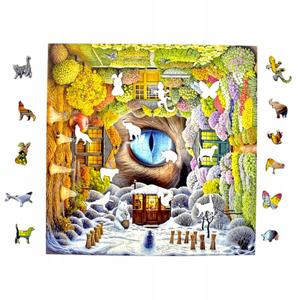 Пазл Four Seasons 150 деталей Деревянный пазл Mruu&Pruu