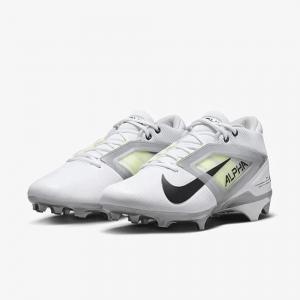 Мужские футбольные бутсы Nike Alpha Menace 4 Pro FD7037-100 белого и серебристого цвета RHS6690