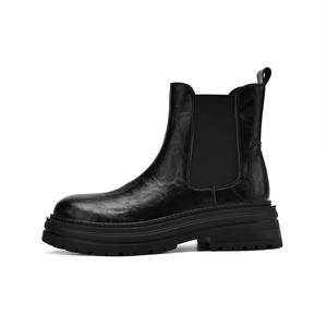 Женские ботинки челси DAPHNE кожаные на толстой подошве, черный