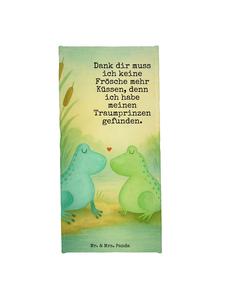 Mr. & Mrs. Panda Банное полотенце с изображением лягушки и надписью, выполненное белым цветом