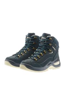 Женские ботинки LOWA RENEGADE EVO GTX для активного отдыха кожаные, сине-зеленый