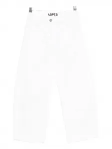 Брюки свободного кроя Aspesi Kids, белый