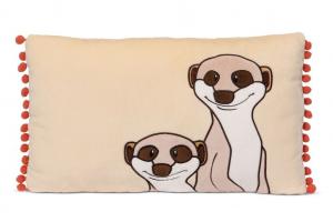 Подушка NICI со счастливыми сурикатами 48747 - Мягкая подушка NICI 43х25см