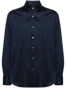 Canali рубашка с отложным воротником, синий
