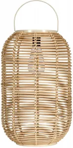 Светодиодный фонарь Pauleen "Sunshine Nature солнечный фонарь бежевый ротанг/металл/пластик", 1 пламя, солнечные батареи Ø 26,0 см, Высота: 41,0 см, бежевый