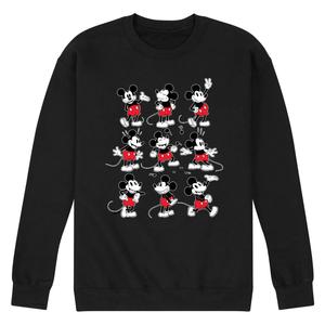Мужской флисовый свитшот Disney's Mickey Mouse Poses Grid Licensed Character