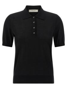 Поло «Glenda» GOLDEN GOOSE, черный