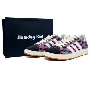 Adidas Grand Court Base 00s устойчивые к истиранию низкие кроссовки для скейтбординга Unisex Black Pink