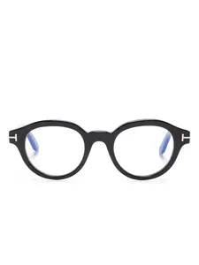 Очки в круглой оправе Tom Ford, черный