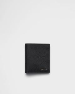 Кошелек из сафьяновой кожи Prada, синий