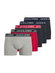 JACK & JONES Боксеры 'JACHector' в цвете Marine Blue, Mottled Grey, Red