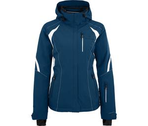 BERGSON Женская утепленная горнолыжная куртка, водонепроницаемость 20 000 мм водяного столба, синяя