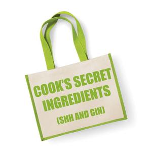 Большой зеленый джутовый пакетик. Секретные ингредиенты повара (тсс и джин) 60 SECOND MAKEOVER, зеленый