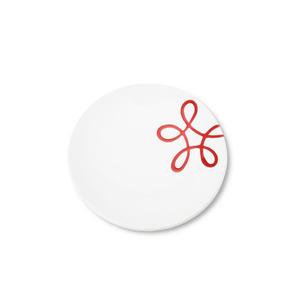 Блюдце Pure Flamed Red для кофе/чая d: 15 см / высота: 2,5 см Gmundner Keramik, бело-красный