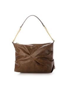 cachecache / Стеганая сумка через плечо с присборенной цепочкой