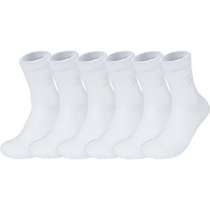 Набор унисекс носков Crew 361°, 6 pack (белый розовый)