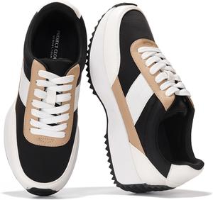 Женские кроссовки Project Cloud - стелька с эффектом памяти и легкие весенние обувь - противоскользящие модные шнуровки - модные кроссовки для женщин 2025, Tan