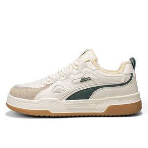 Низкие скейтерские кроссовки мужские WARRIOR, бежевый/зеленый