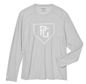 Мужская легкая рубашка с длинным рукавом Perfect Game Triple Play, светло-серый
