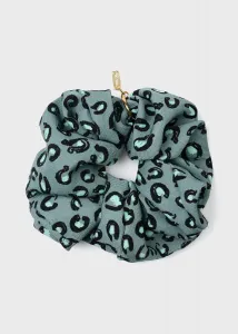 Женская резинка для волос "Подкова с леопардовым принтом"