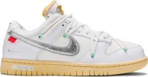 Кроссовки Nike Off-White x Dunk Low 'Lot 01 of 50', белый