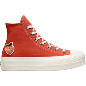 Кроссовки Converse Wmns Chuck Taylor All Star Lift Platform High Peaches, красный