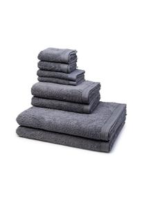 Набор махровых полотенец MöVe Superwuschel, 8 штук, серый