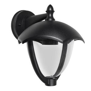 Настенный уличный светильник из алюминия и стекла черного цвета VT-731 V-TAC, черный