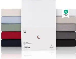 Простыня на резинке Premium 100x200 см, джерси - 100% хлопок, для матрасов шириной до 25 см - белая Blumtal