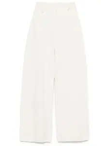 Трикотажные брюки широкого кроя Aya Muse, белый