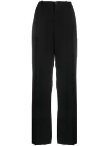 Широкие брюки со складками Vince, черный