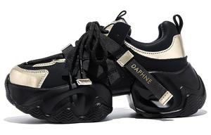 Женские кроссовки DAPHNE на низкой платформе, черные