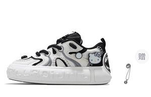 Кроссовки Hello Kitty X palladium Skateboarding Shoes Women's Low-top Dark Gray, белый/черный