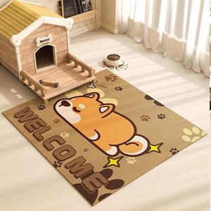 Budis Ковер 60х120 см для прихожей, для питомцев, моющийся, противоскользящий, Xiaochaijun-Brown