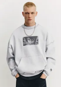 Толстовка dan da dan Pull&Bear, Light Grey