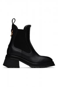 Кожаные челси Gigi Moncler, черный