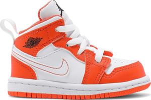 Кроссовки Air Jordan 1 Mid SE TD Electro Orange, оранжевый